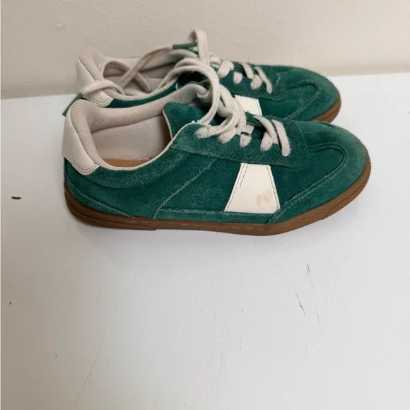 Zara kids green fashion sneaker leather EU 31 US 13 - Picture 2 of 5